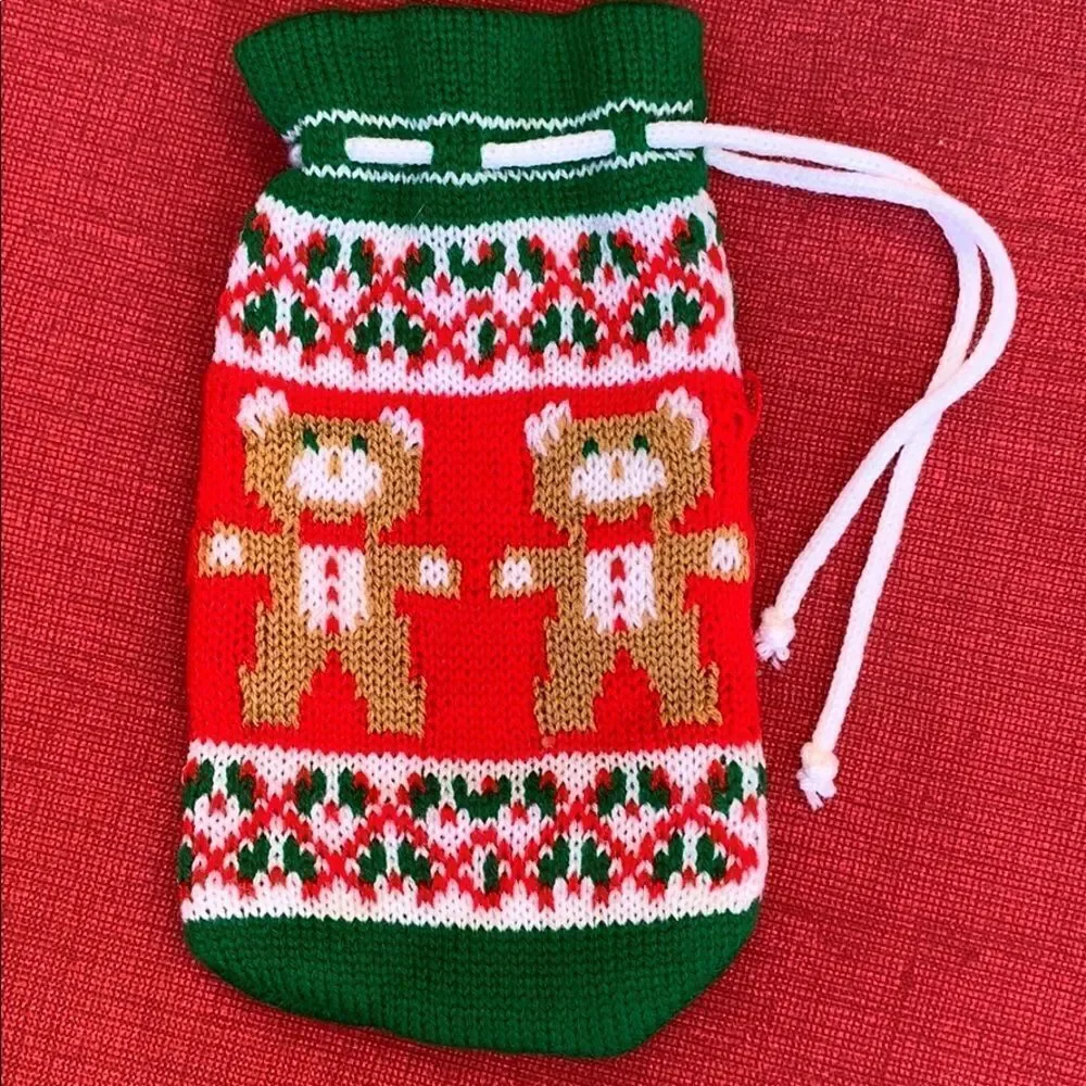 ‎Kitschy knit bear gift bag